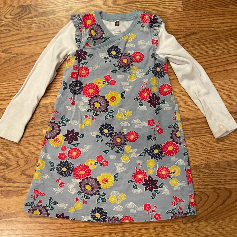 Tea Collection Blue Flowered Dress
